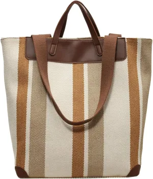 Large Women's Work Tote Bag – Laptop Compartment,Canvas Shoulder Bag for Office & Daily Use,Tote Bag with Spacious Storage