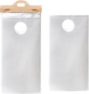 Lawei 500 Pack Plastic Door Knob Hanger Bags 6 x 12 Inches, Clear Door Hanger Bag with Cut Out Hole for Business Flyer, Newspaper, Merchandise, Magazine, Notices Brochures, Waterproof Poly Hanging Bag