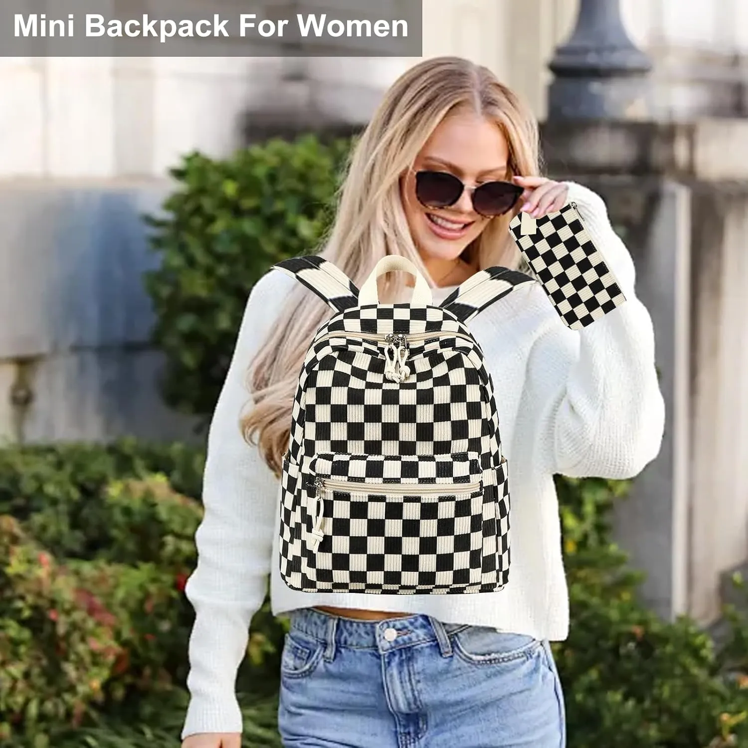 LEDAOU Mini Backpack Girls Cute Small Backpack Purse for Women Teens Kids School Travel Shoulder Purse Bag