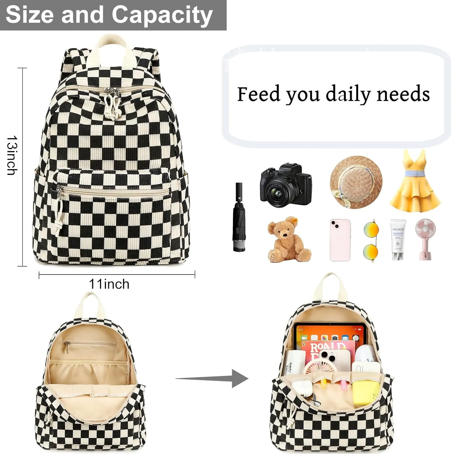 LEDAOU Mini Backpack Girls Cute Small Backpack Purse for Women Teens Kids School Travel Shoulder Purse Bag