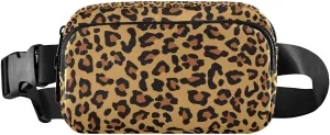 Leopard Print Belt Bag for Women Fanny Pack Fashion Waist Packs Everywhere Waist Pouch Presents for Outdoor Shopping Travel Hiking