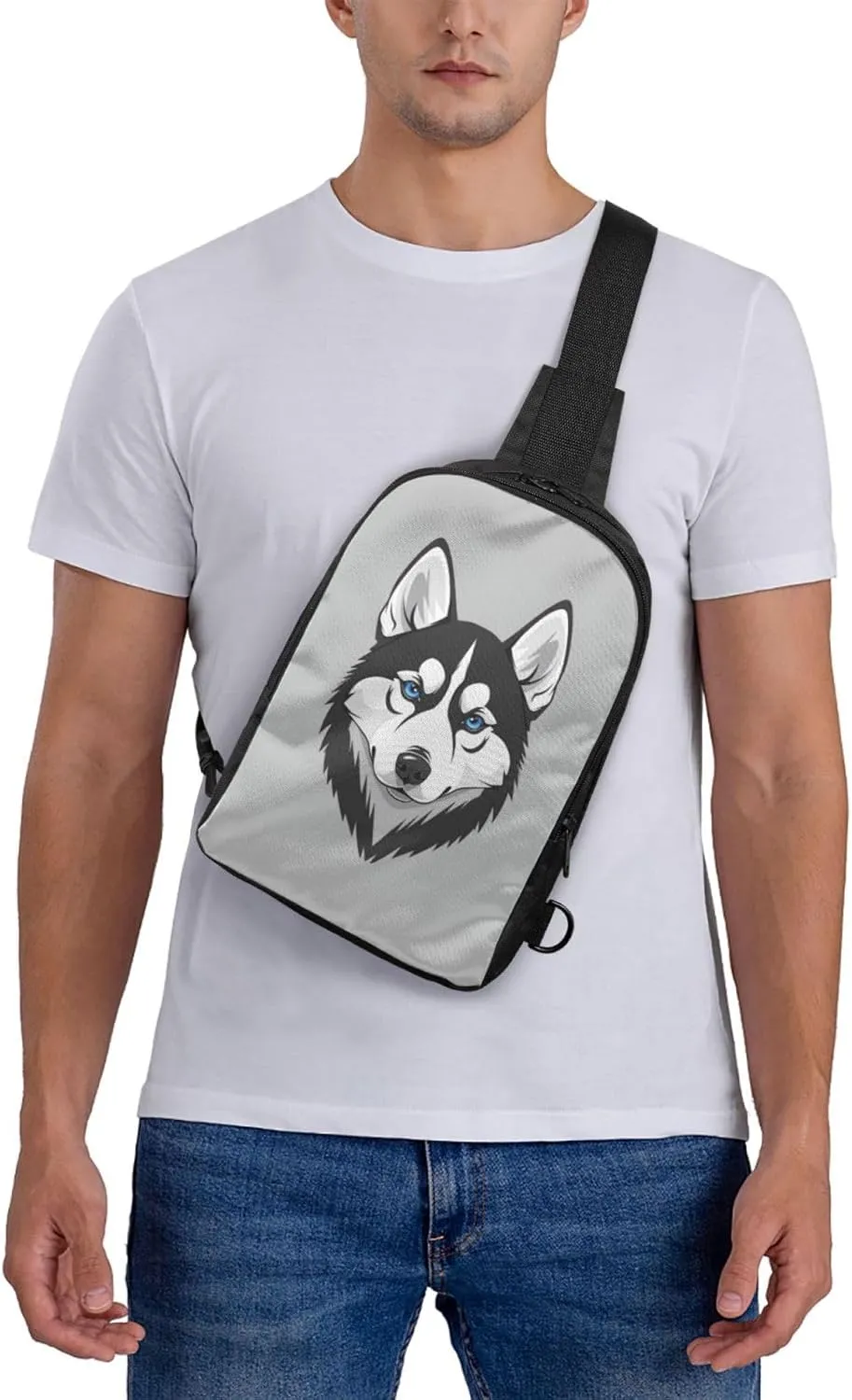 Lighthouse Seaside Casual Crossbody Backpack Sling Bag Lightweight Chest Bag Daypack Shoulder Bag For Men Women