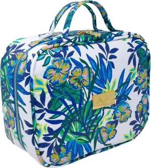 Lilly Pulitzer 4 Piece Travel Toiletry Bag, Cute Luggage Case for Adults, Zipper Pouch Set for Cosmetics, Small Pouch Bag for Supplies, Makeup or Toiletries (The Hottest Spot)