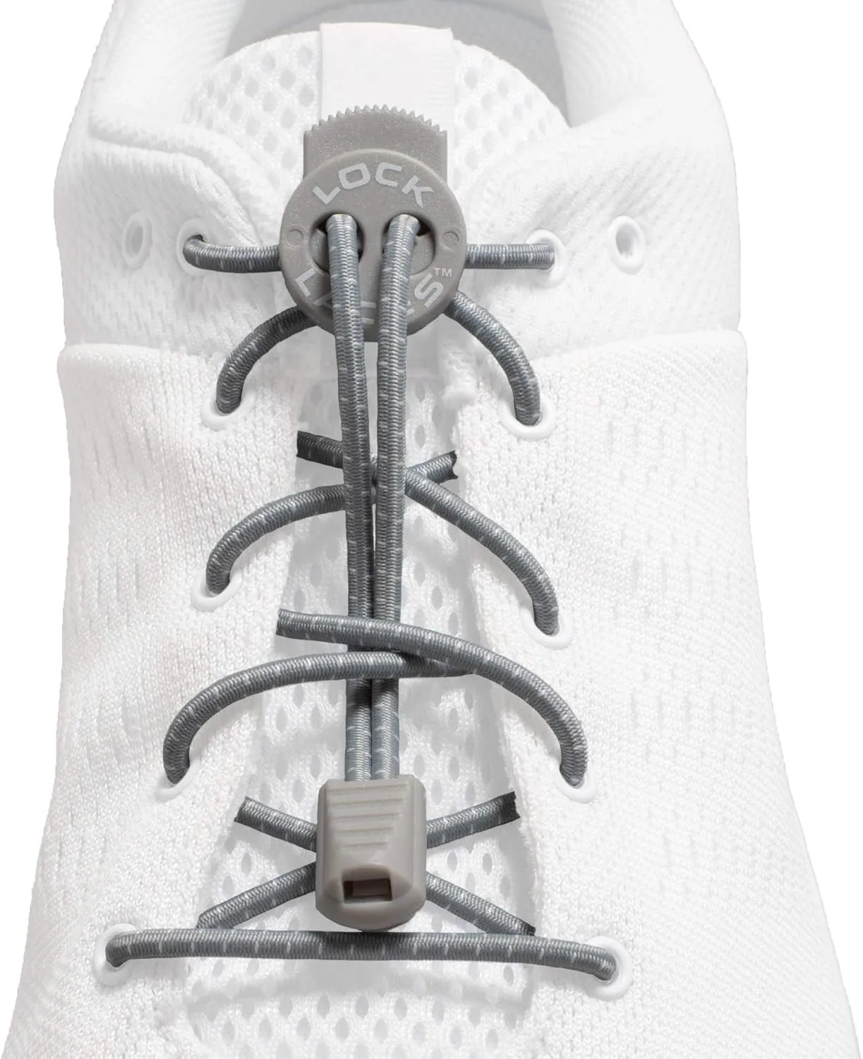Lock Laces - Elastic No Tie Shoe Laces (Pack of 3) One Size Fits All, for Kids and Adults, Elastic No Tie Shoe Laces