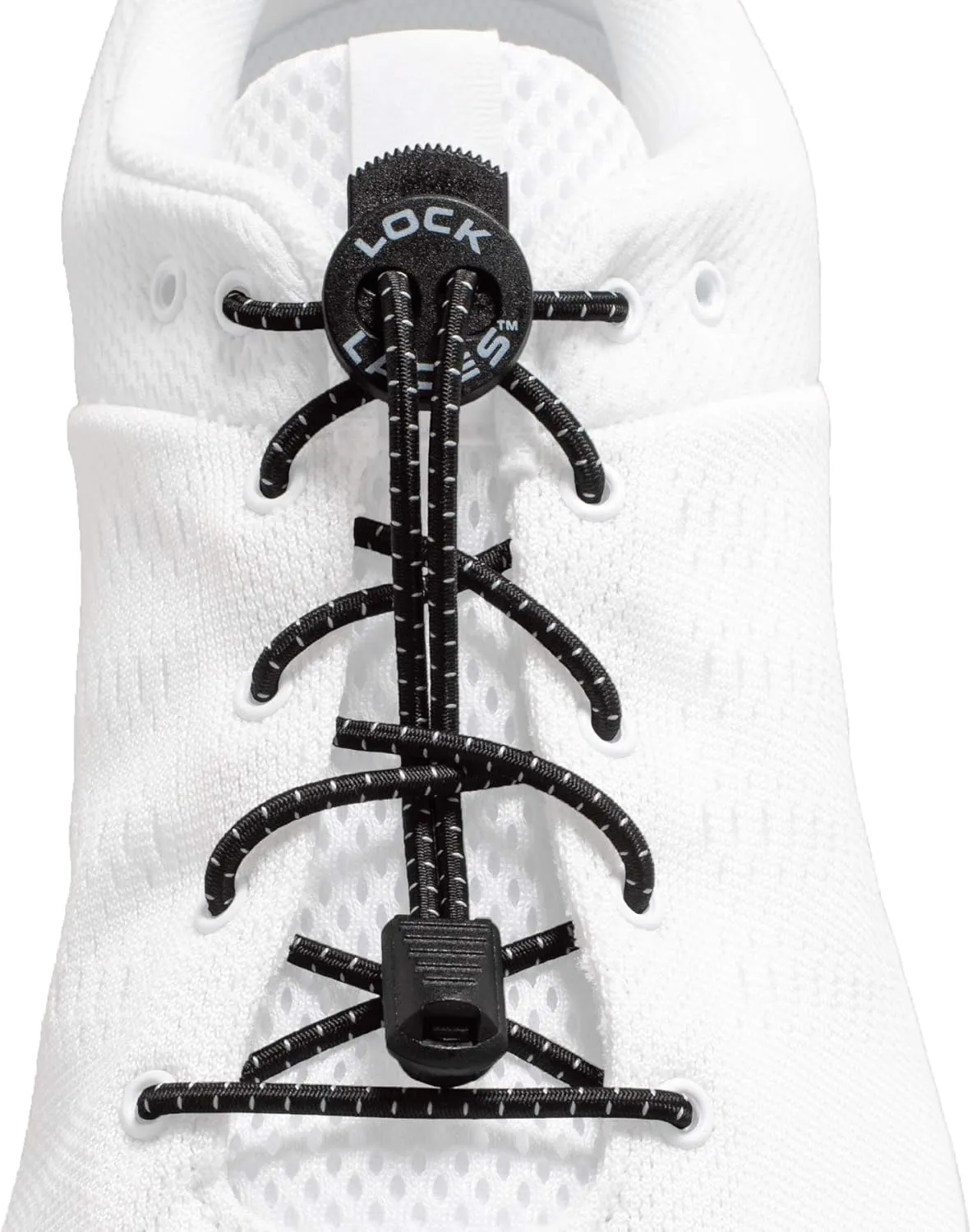 Lock Laces - Elastic No Tie Shoe Laces (Pack of 3) One Size Fits All, for Kids and Adults, Elastic No Tie Shoe Laces