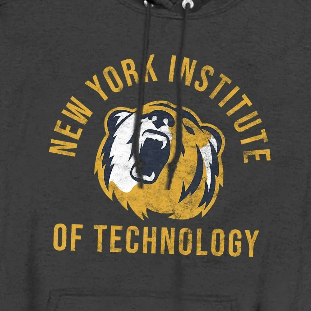LOGOVISION New York Institute of Technology Official Bears Logo Unisex Adult Pull-Over Hoodie