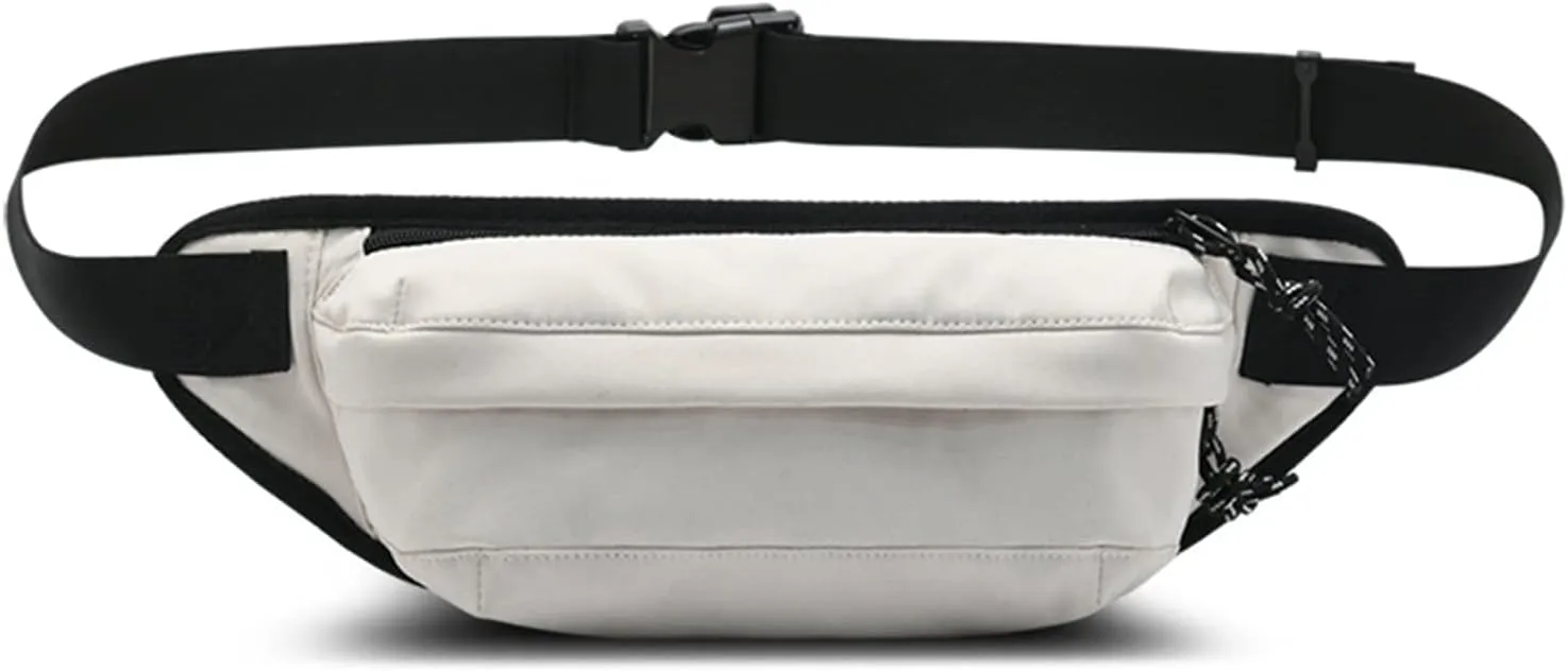 Long-Keeper Fanny Pack for Women Men - Casual Crossbody Sling Bag Running Walking Traveling Waist Pack Bum Bag (Beige)