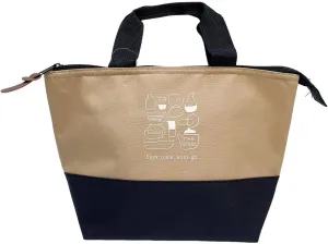 Lunch Bag for Women Adult Men Leakproof Cooler Cute Lunch Boxes Tote Bags Mini Capacity Reusable Insulated Lunch Container for Work Office Picnic or Travel (Triangular Plain beige/822874)