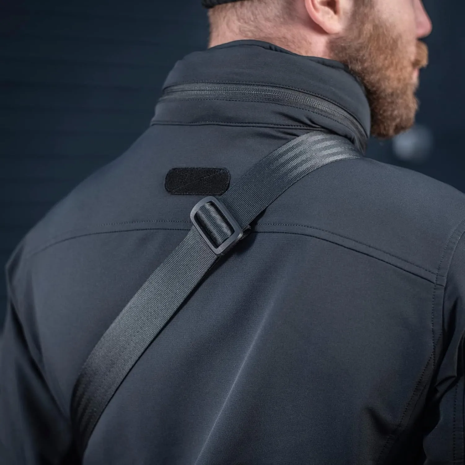 M-Tac Elite Cross Bag Slim - Tactical Crossbody Sling Backpack for Man with CCW Concealed Carry (Slim, Multicam Black/Black)