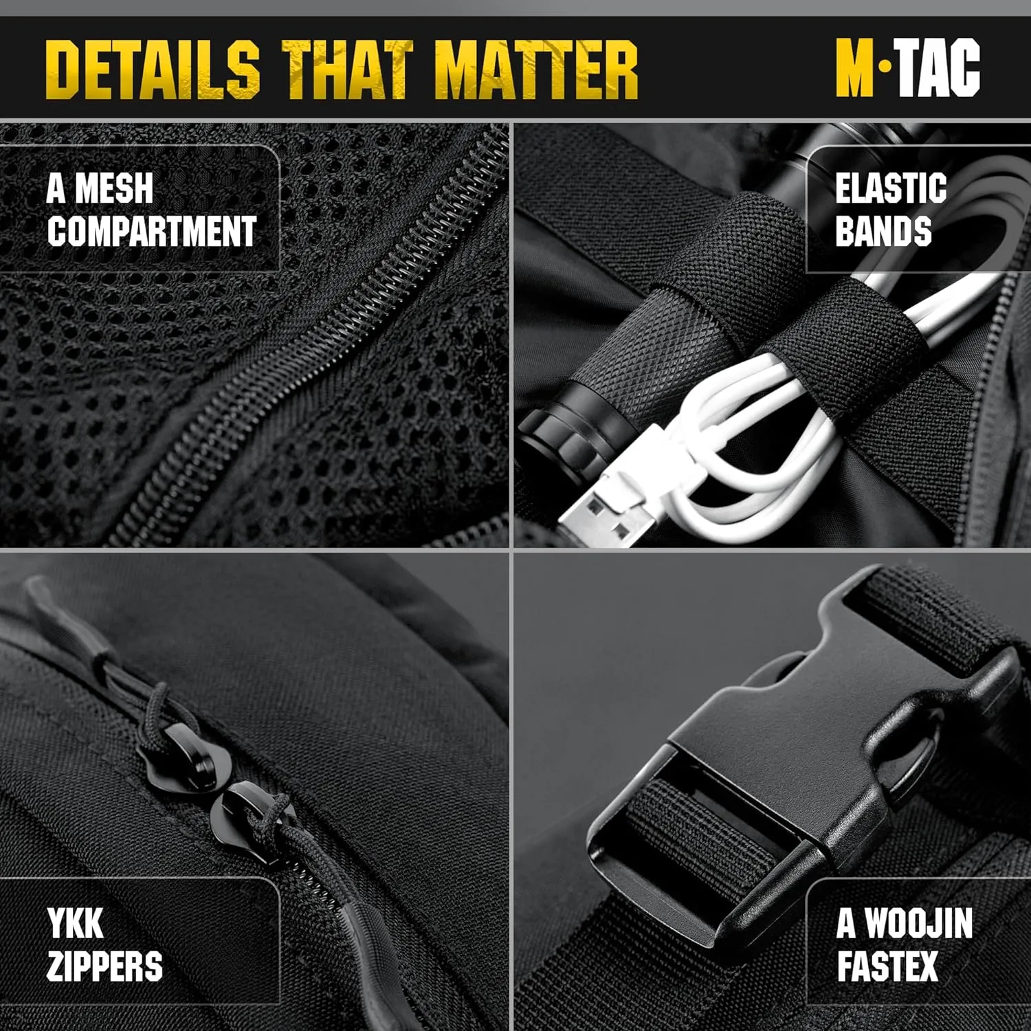 M-Tac Small Companion Waist Pack - Tactical Style Belt Bag EDC - Fanny Pack for Men (Black)