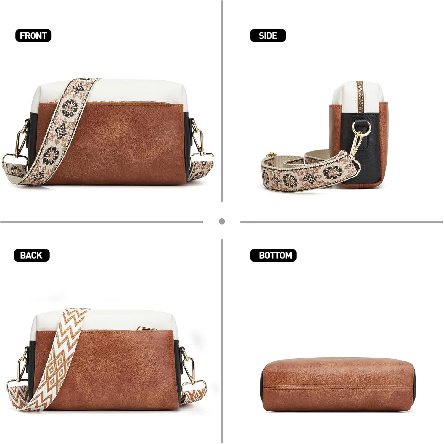Makes Small Sling Bag for Women, Vegan Leather Fanny Pack Crossbody Bags for Women, Chest Bag With Wide Strap