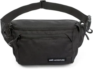 Men's Fanny Pack - Stylish and Durable Waist Bag with Adjustable Strap, Multiple Zippered Pockets, Lightweight and Secure Hip Pack for Travel, Outdoor Activities, and Everyday Use BLACK