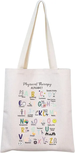 MNIGIU Physical Therapy Tote Bag - PT Appreciation Gift for Occupational Therapist Graduation