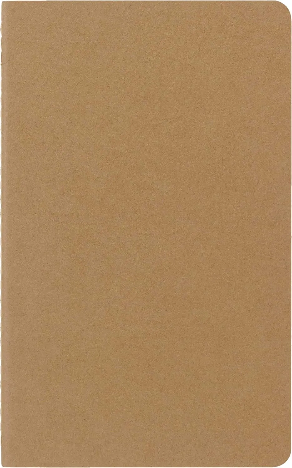 Moleskine Cahier Journal, Soft Cover, Large (5" x 8.25") Ruled/Lined, Kraft Brown, 80 Pages (Set of 3)