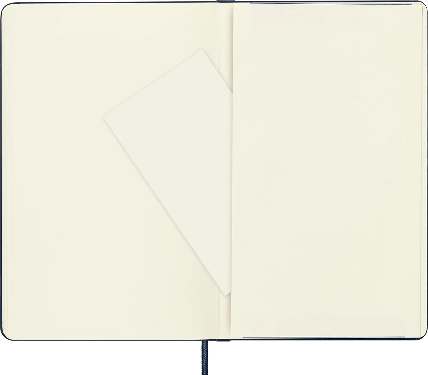 Moleskine Classic Notebook, Hard Cover, Large (5" x 8.25") Plain/Blank, Sapphire Blue, 240 Pages
