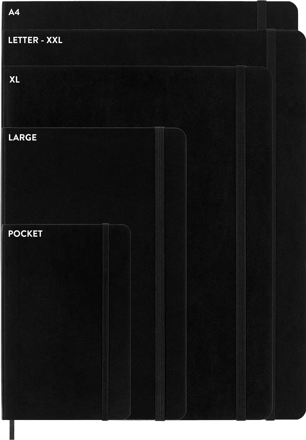 Moleskine Classic Notebook, Soft Cover, Large (5" x 8.25") Ruled/Lined, Black, 192 pages