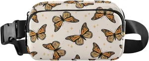 Monarch Butterflies (1) Fanny Pack Crossbody Bag for Men Women Belt Bag Bum Bag with Adjustable Strap, Fashion Waist Packs for Travel Running Workout