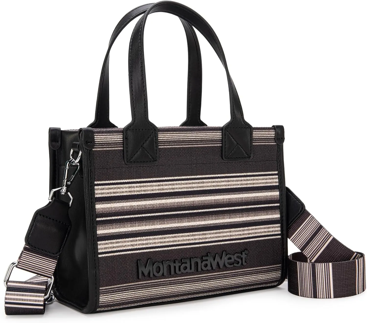 Montana West Small Tote Purses for Women Striped Crossbody Top-Handle Bags