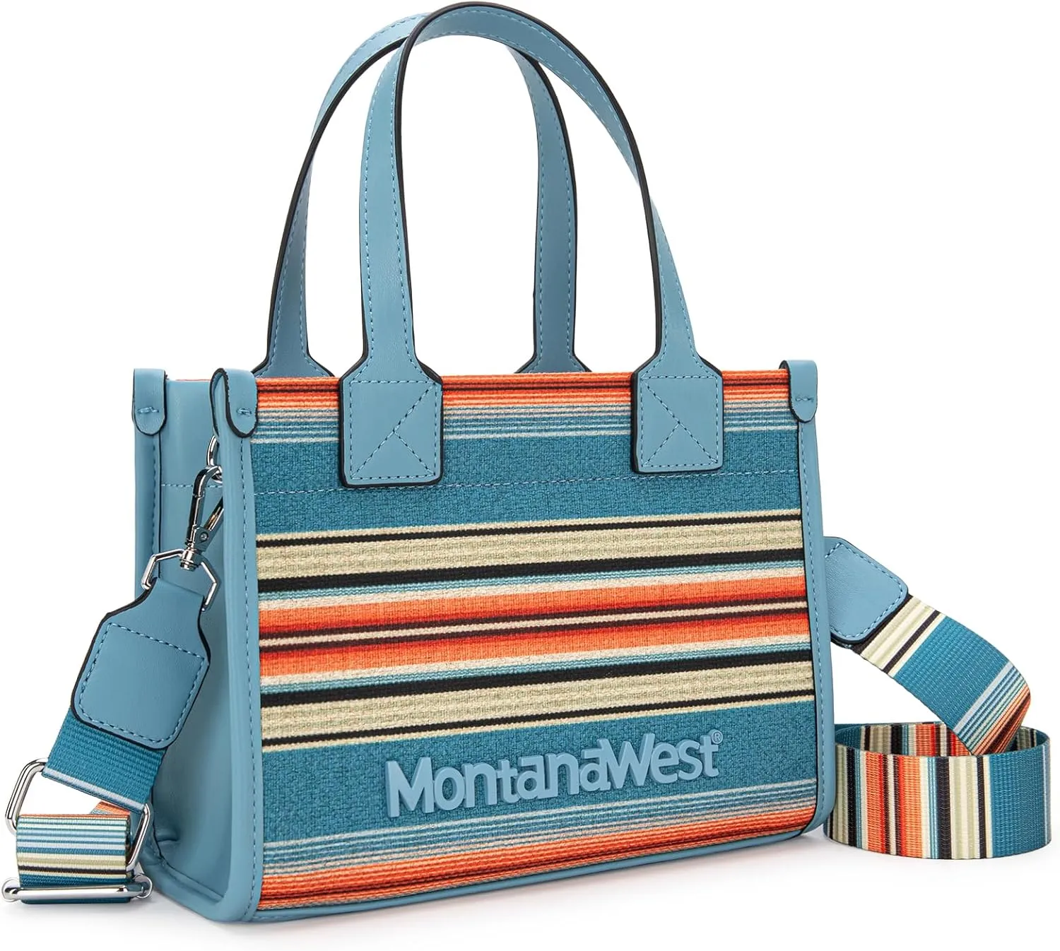 Montana West Small Tote Purses for Women Striped Crossbody Top-Handle Bags