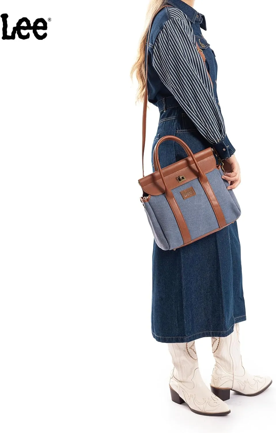 Montana West x Lee Purses and Handbags for Women, Top-Handle Satchel Purse Tote Shoulder Bag Crossbody Messenger Bag