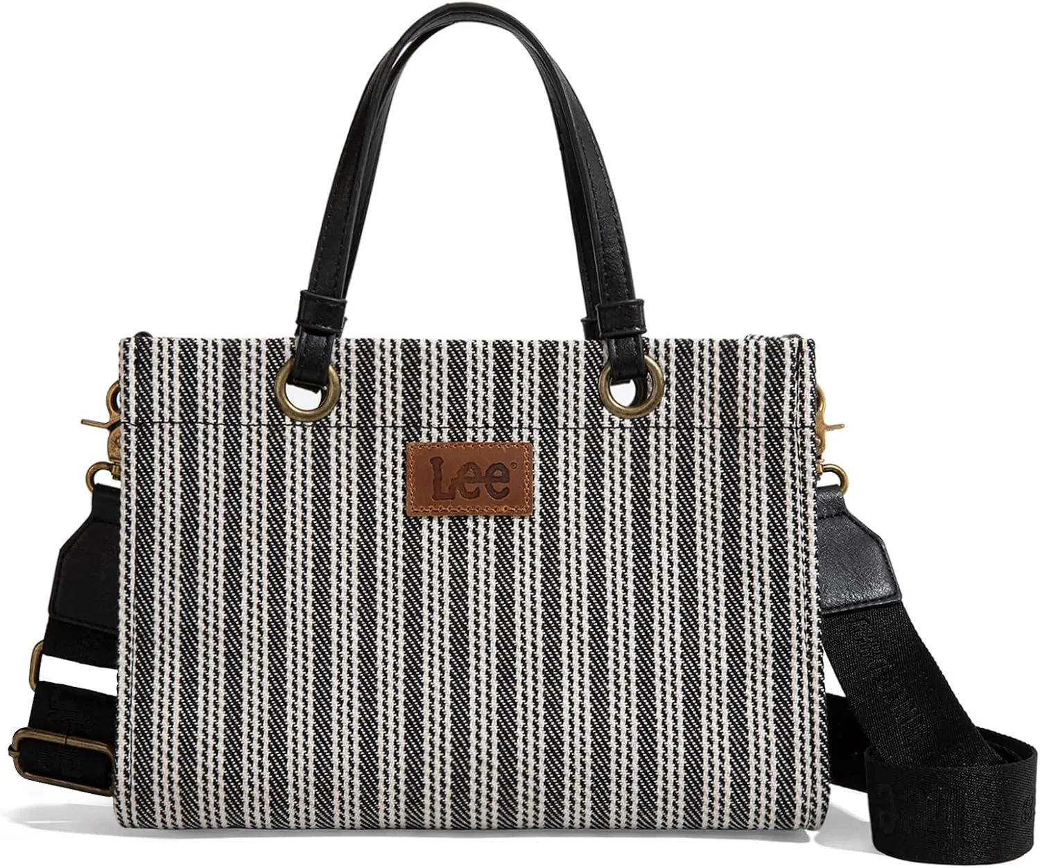 Montana West x Lee Small Tote Bag for Women Work, Stripe Crossbody Bag Top-handle Handbags
