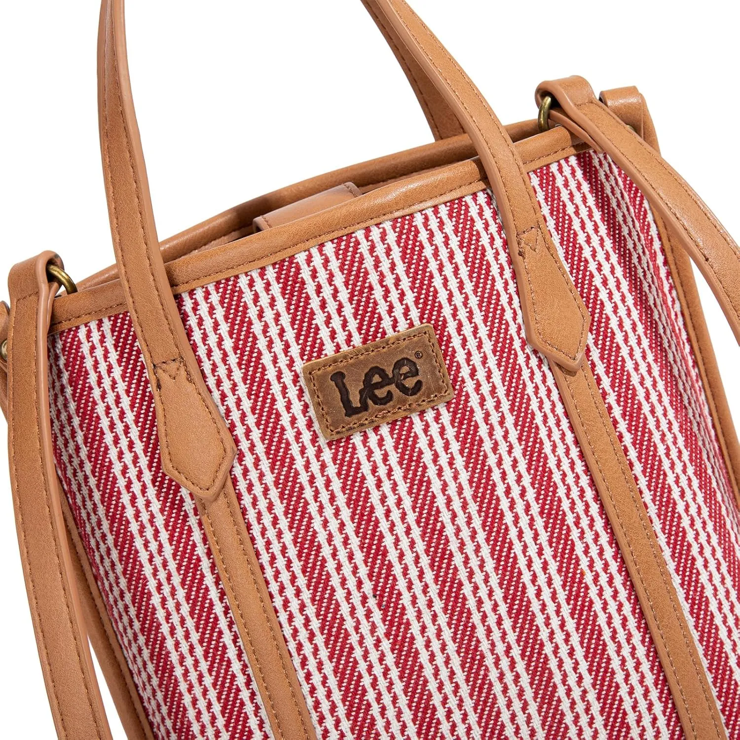 Montana West x Lee Small Tote Bag for Women Work, Stripe Crossbody Bag Top-handle Handbags