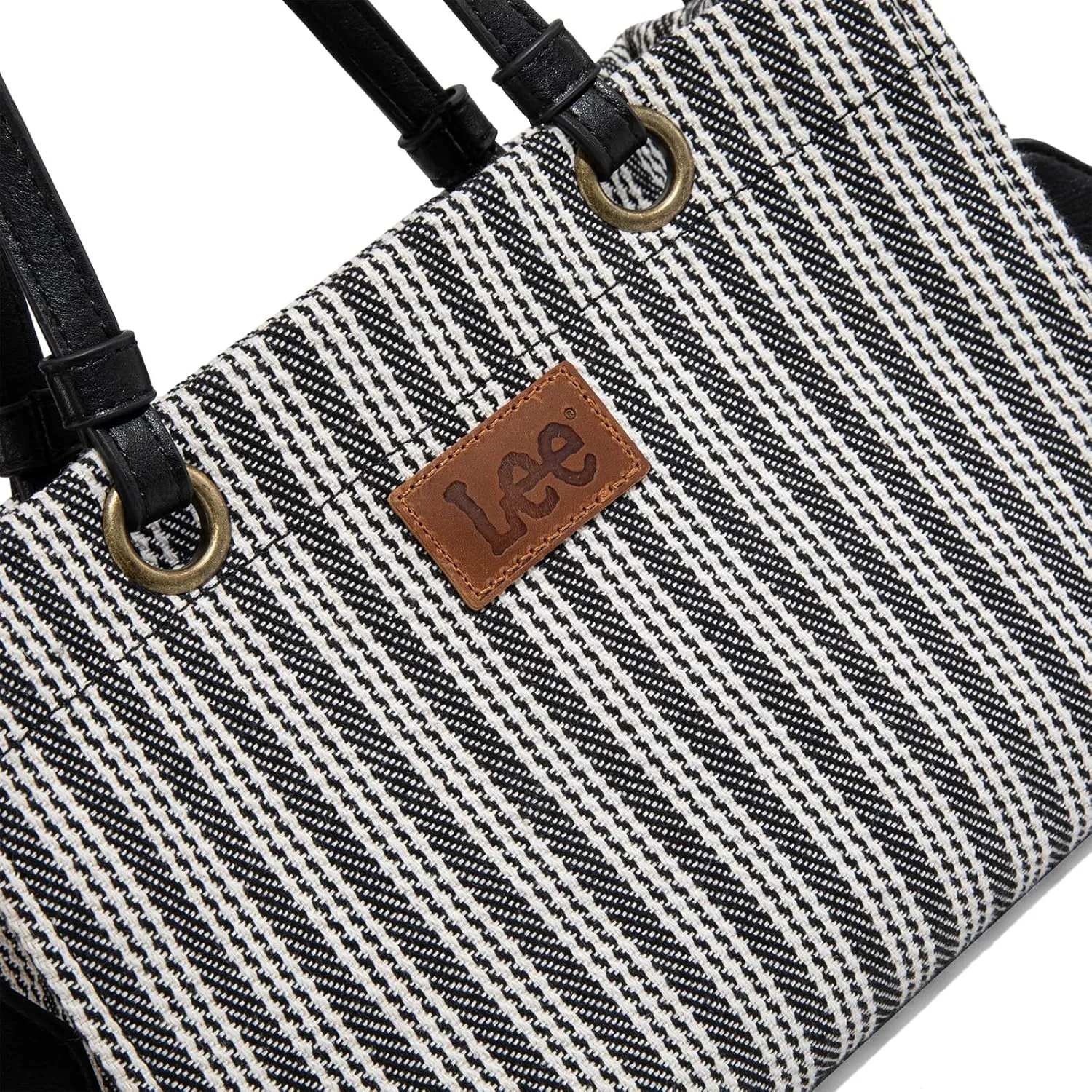 Montana West x Lee Small Tote Bag for Women Work, Stripe Crossbody Bag Top-handle Handbags