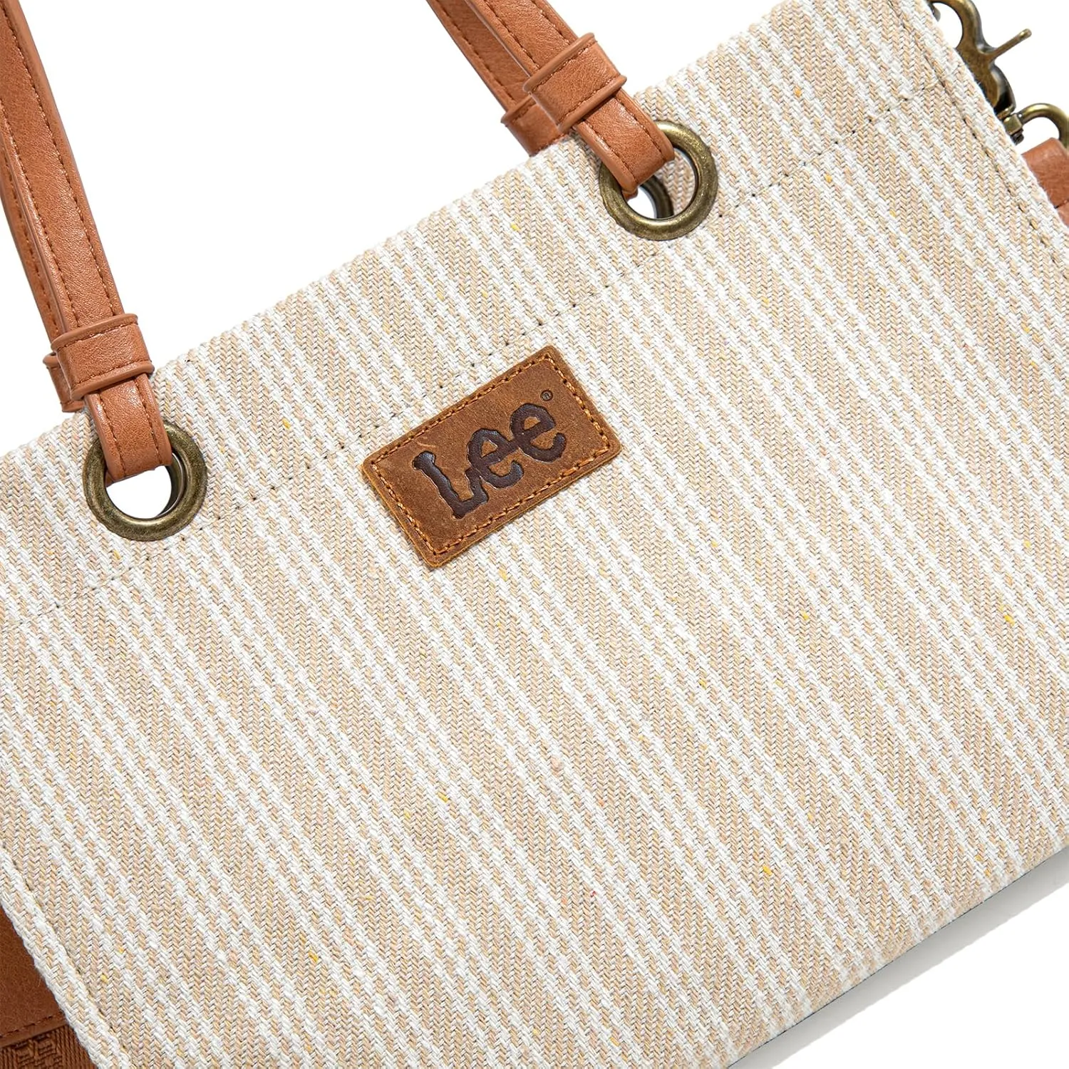 Montana West x Lee Small Tote Bag for Women Work, Stripe Crossbody Bag Top-handle Handbags
