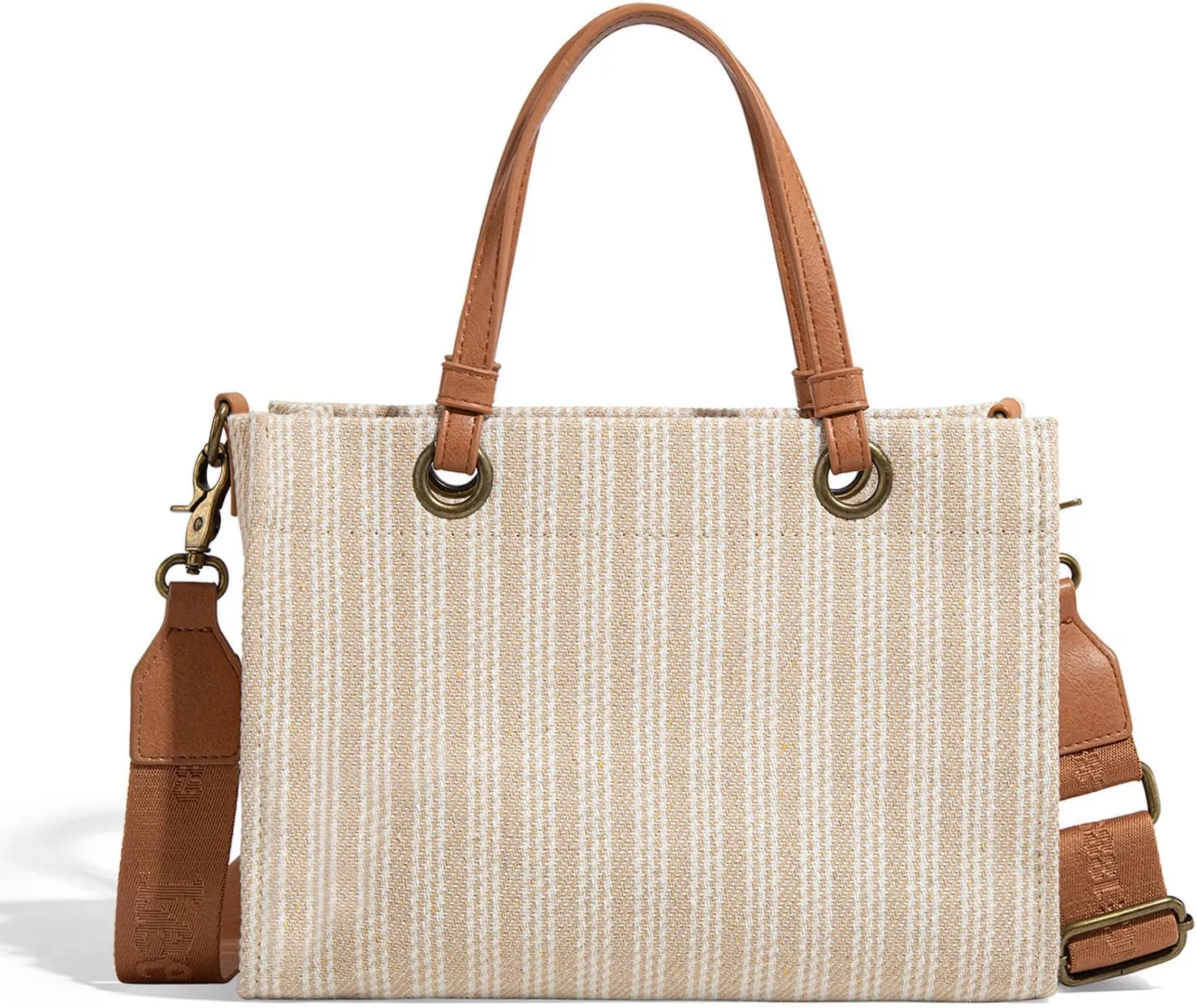 Montana West x Lee Small Tote Bag for Women Work, Stripe Crossbody Bag Top-handle Handbags