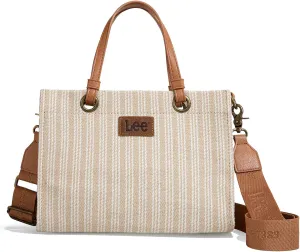 Montana West x Lee Small Tote Bag for Women Work, Stripe Crossbody Bag Top-handle Handbags