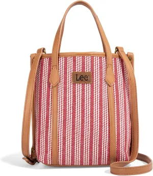 Montana West x Lee Small Tote Bag for Women Work, Stripe Crossbody Bag Top-handle Handbags