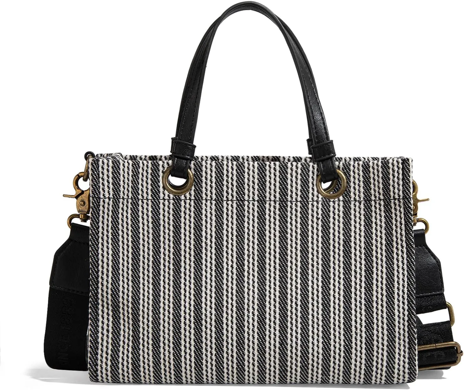 Montana West x Lee Small Tote Bag for Women Work, Stripe Crossbody Bag Top-handle Handbags