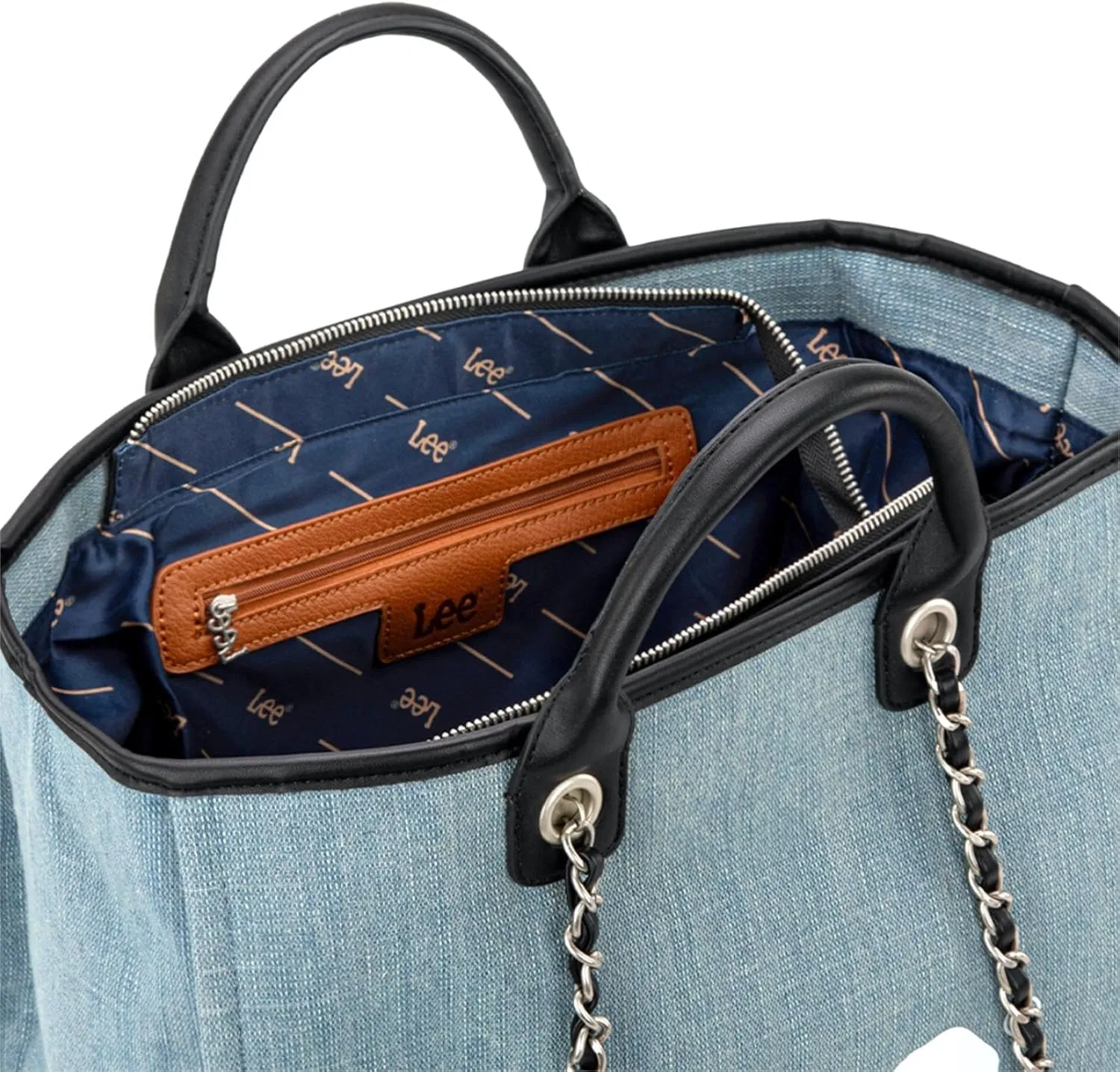 Montana West x Lee Tote Bag for Woman Denim Handbag Crossbody Shoulder Bag with Strap