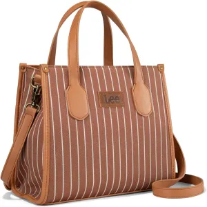 Montana West x Lee Tote Bag for Women Striped Top Handle Handbag with Adjustable Strap