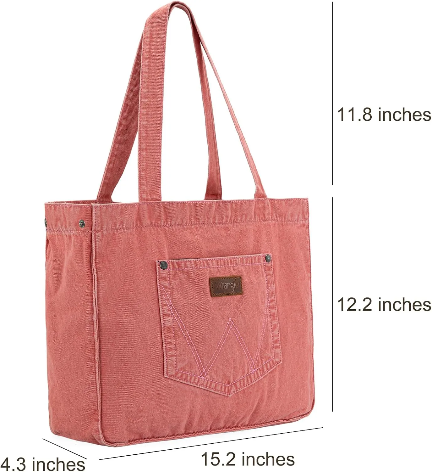 Montana West x Wrangler Tote Bag for Women Large Denim Purses for Work Travel