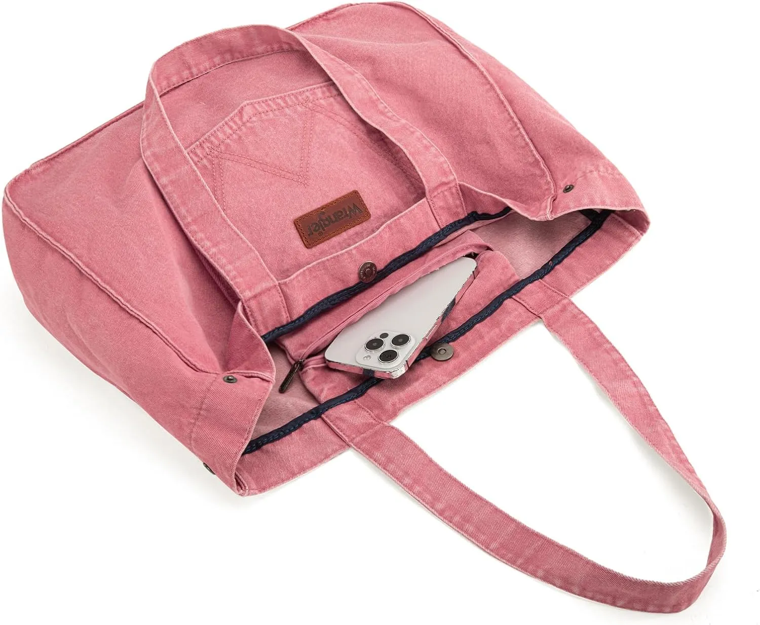 Montana West x Wrangler Tote Bag for Women Large Denim Purses for Work Travel