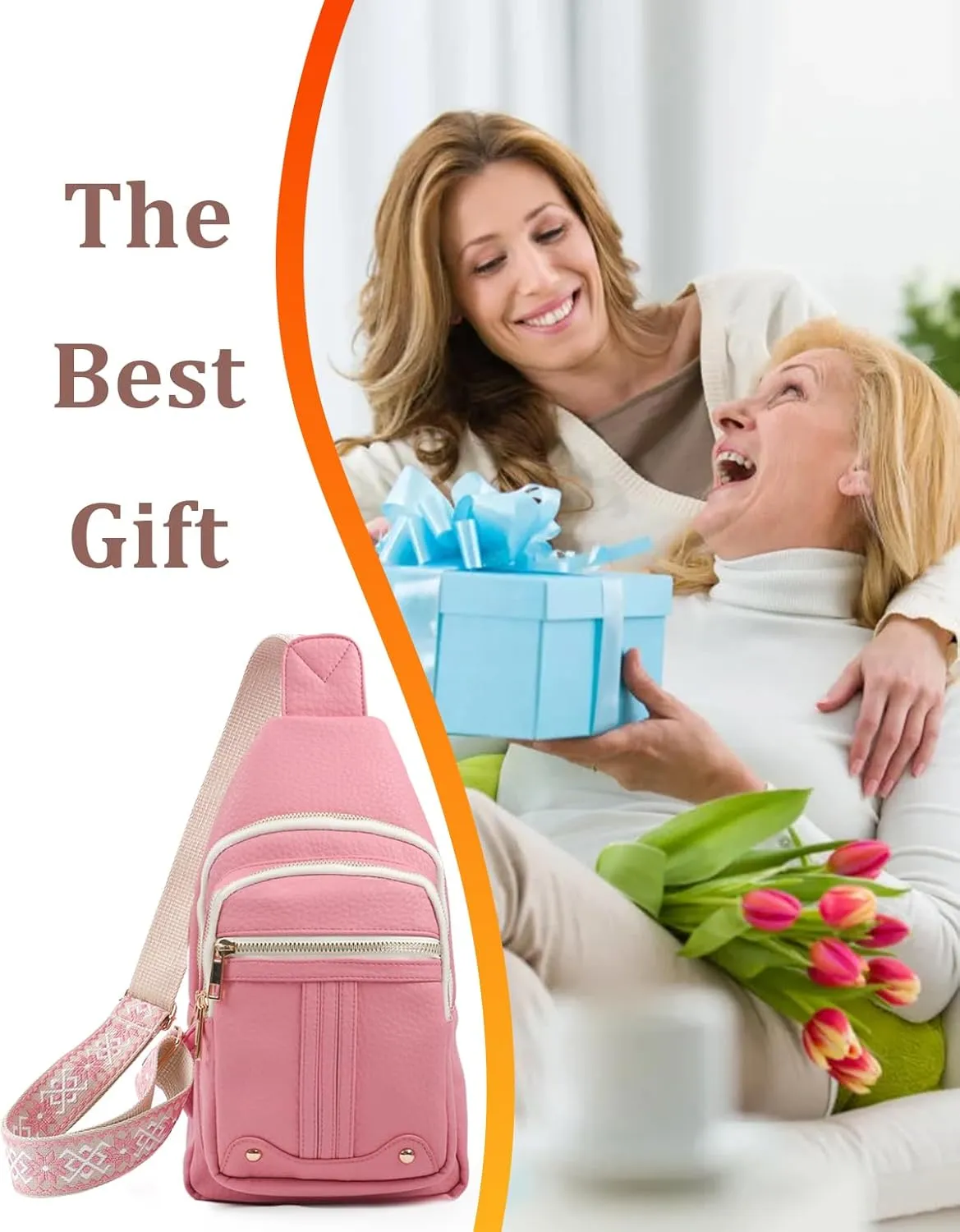 Mothers Day Gifts for Wife Mom Crossbody Bag Birthday Gifts for Women Cute Mom Gift Ideas from Daughter Son Husband Small Sling Bags Fanny Pack