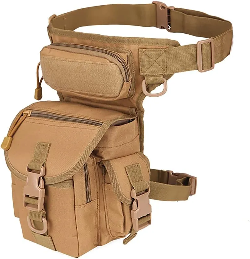 Multi-Purpose Tactical Leg Bag/Leg Rig - Military Style Utility Pouch - 4 Colors
