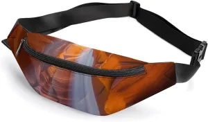 Natural Canyon Scenery Crossbody Fanny Pack Waist Packs Adjustable Shoulder Bags Sling Bag for Hiking Running Cycling