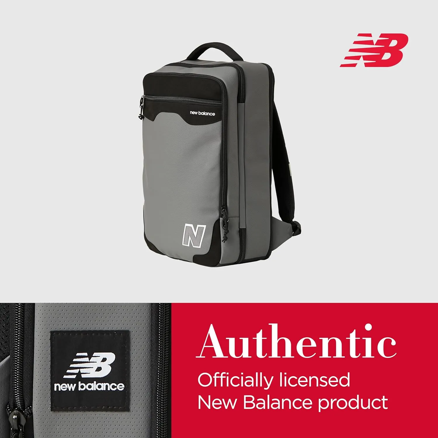 New Balance Backpack, Grey, One Size