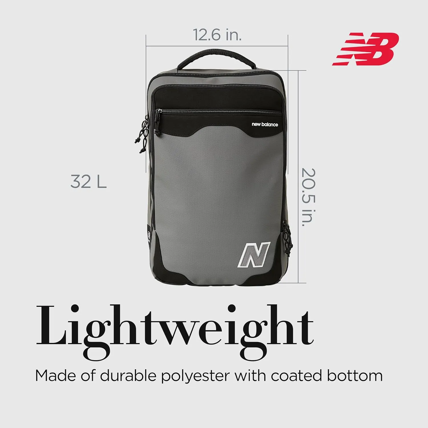 New Balance Backpack, Grey, One Size