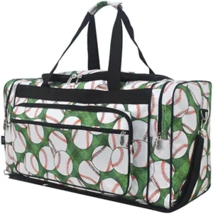NGIL Canvas 23" inch Duffle Bag (Baseball Field- Black)