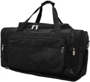 NGIL Canvas 23" inch Duffle Bag (Black Glitter)