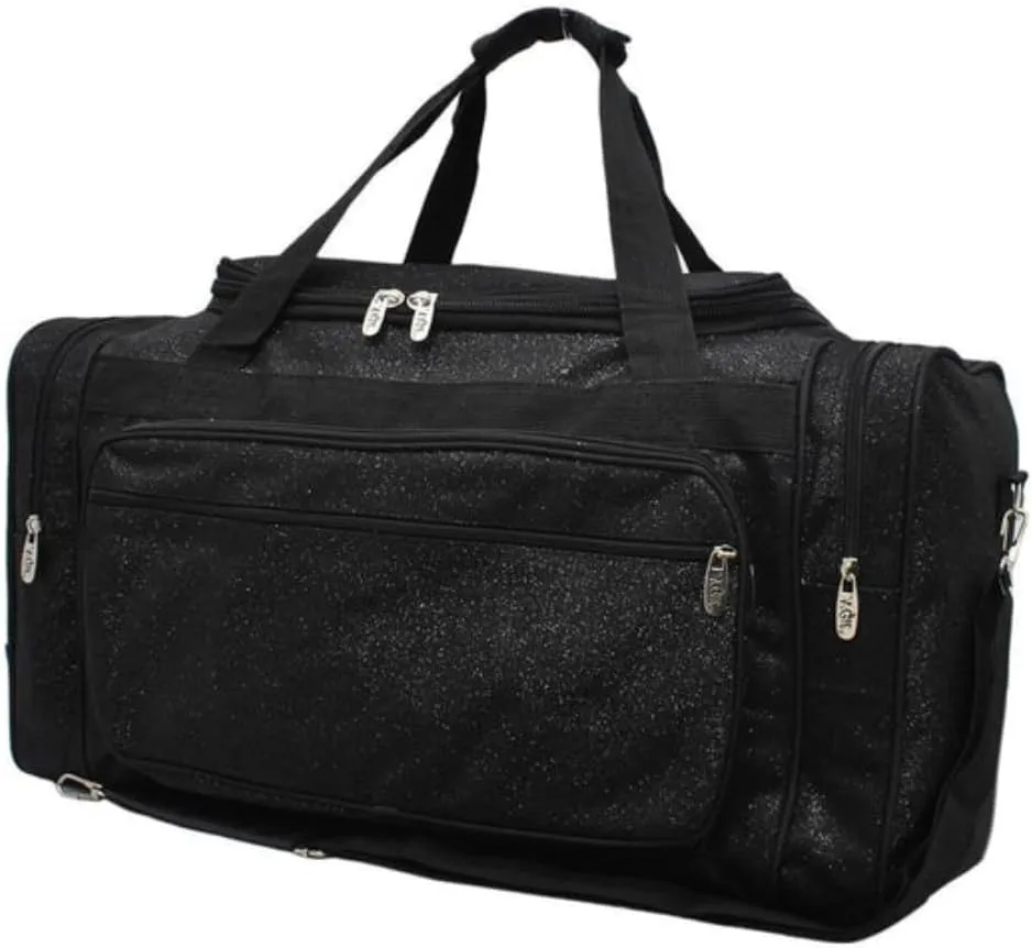 NGIL Canvas 23" inch Duffle Bag (Black Glitter)