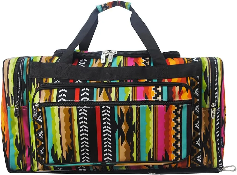 NGIL Canvas 23" inch Duffle Bag (Desert Serape-Black)
