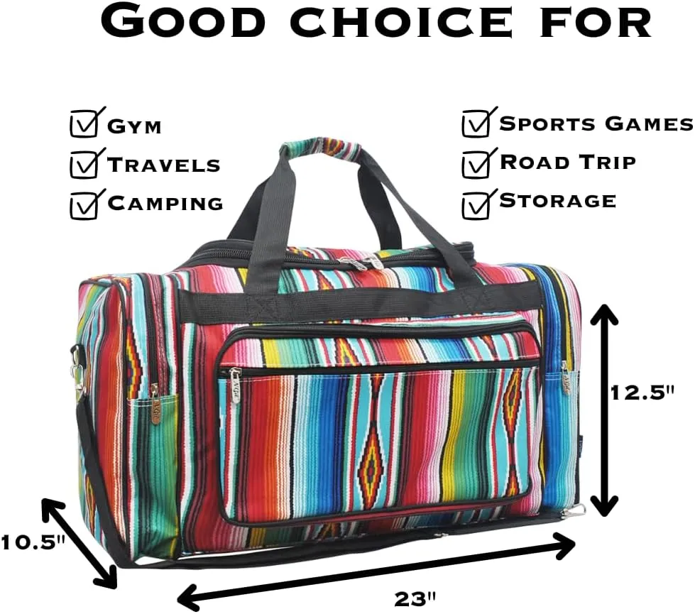 NGIL Canvas 23" inch Duffle Bag (Zarape Print)