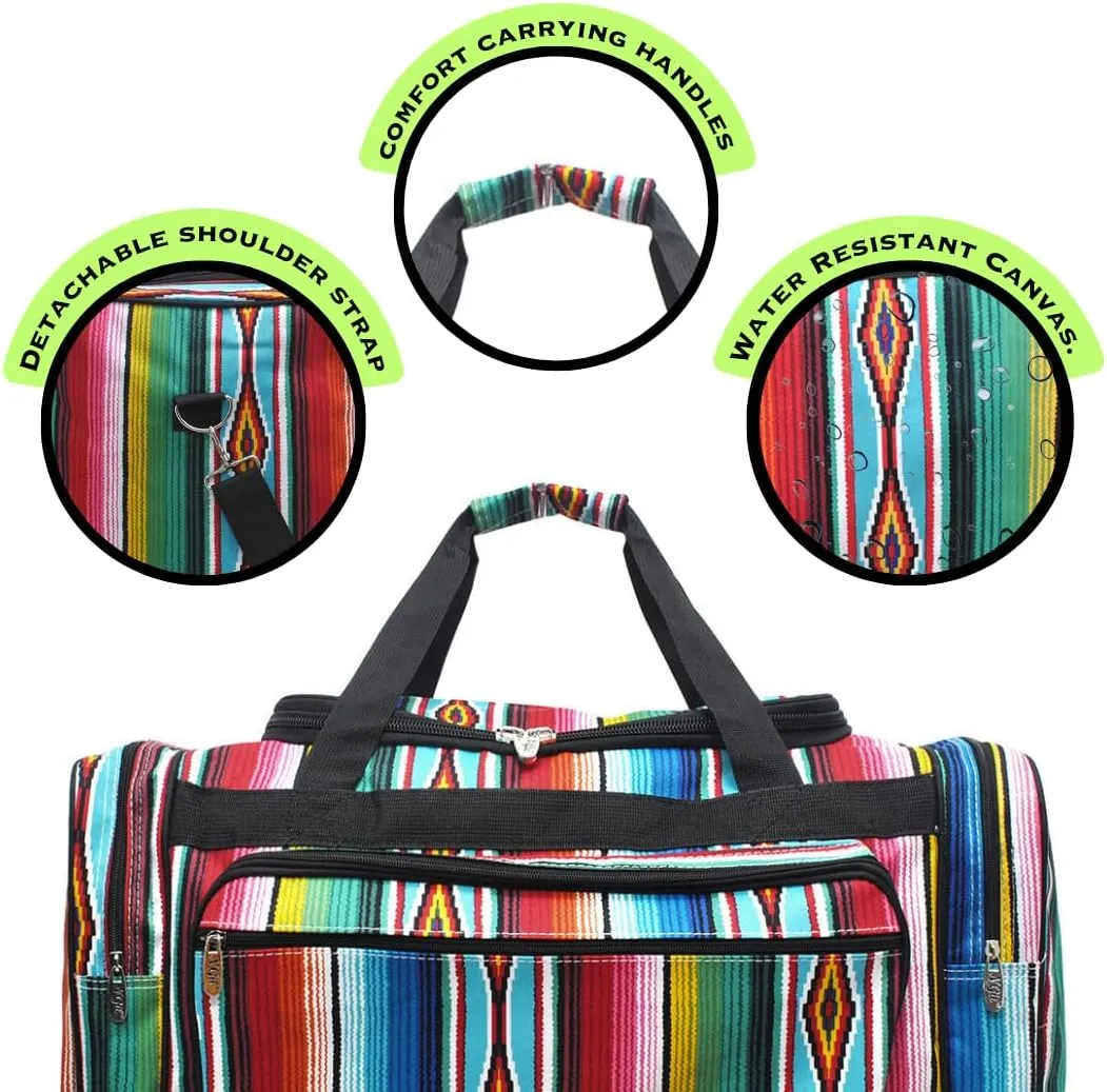 NGIL Canvas 23" inch Duffle Bag (Zarape Print)