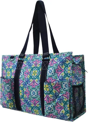 NGIL Zip-Top Tote Bag with Exterior Pockets for Working Women, Teachers, Nurses, and Moms, Design in USA