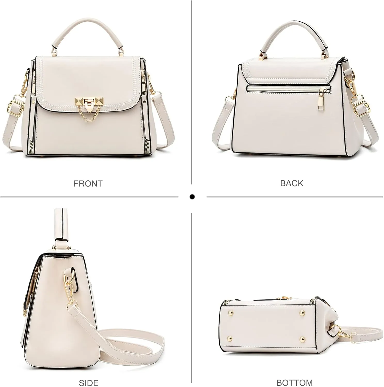 NICOLE & DORIS Small Handbags for Women Crossbody Bag Ladies Shoulder Bags PU Leather Top Handle Bags