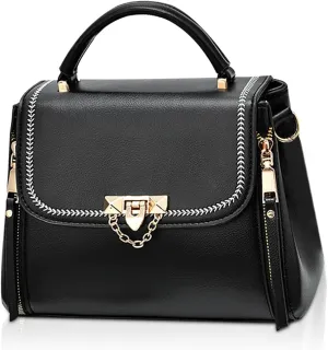 NICOLE & DORIS Small Handbags for Women Crossbody Bag Ladies Shoulder Bags PU Leather Top Handle Bags